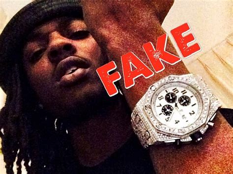 fakewatchbusta-instagram-rappers-fake-watches|Instagram account busts rappers wearing fake designer watches.